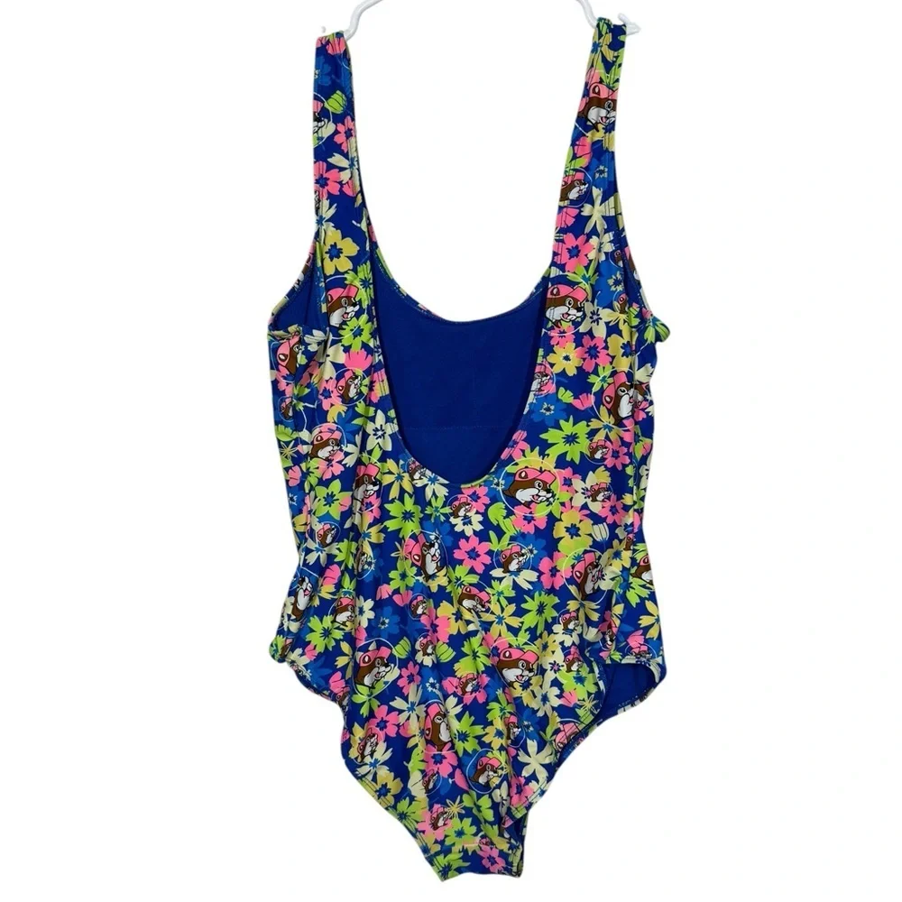 Buc-ees Beaver Floral One Swimsuit Size Medium